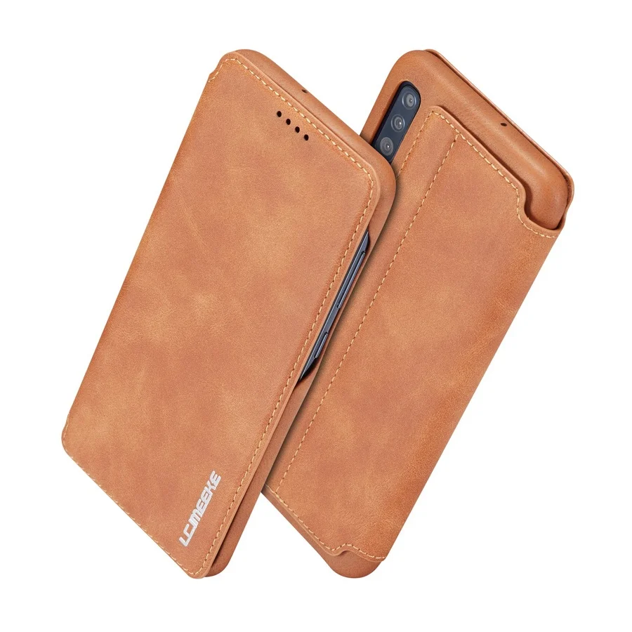 Slim leather case for Samsung Galaxy A50, A70, ultra thin, classic, mobile phone bag