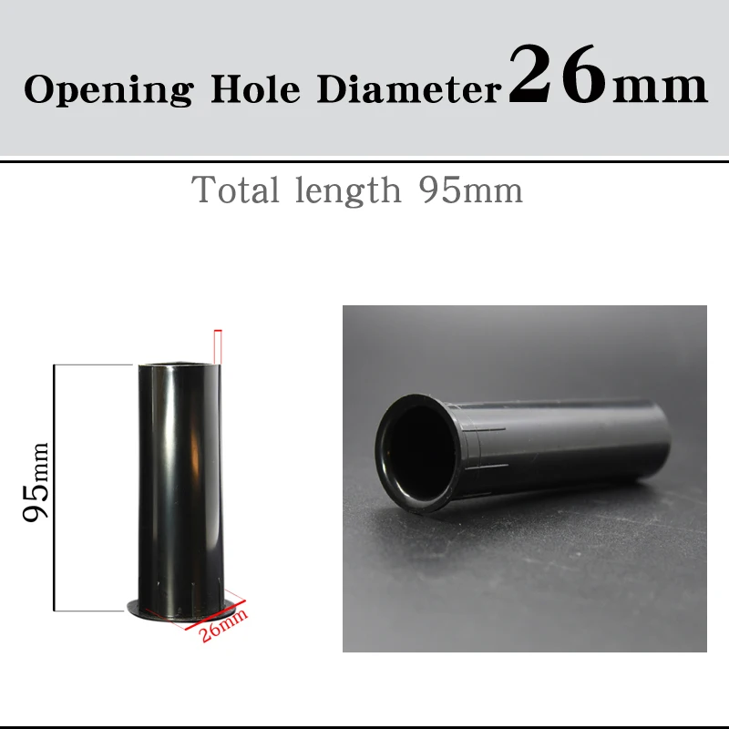 HIFIDIY لايف المتكلم دليل أنبوب 2 3 4 5 6.5 8 بوصة باس مضخم الصوت مكبر الصوت مقلوب أنبوب ميناء مساعد ABS ثقب مفتوح 18 ~ 60 مللي متر