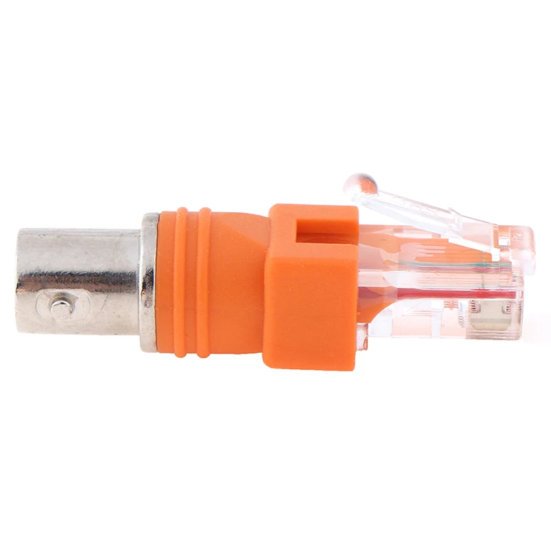 1 قطعة BNC أنثى إلى RJ45 ذكر محوري اقناع برميل مقرنة محول RJ45 إلى RF موصل