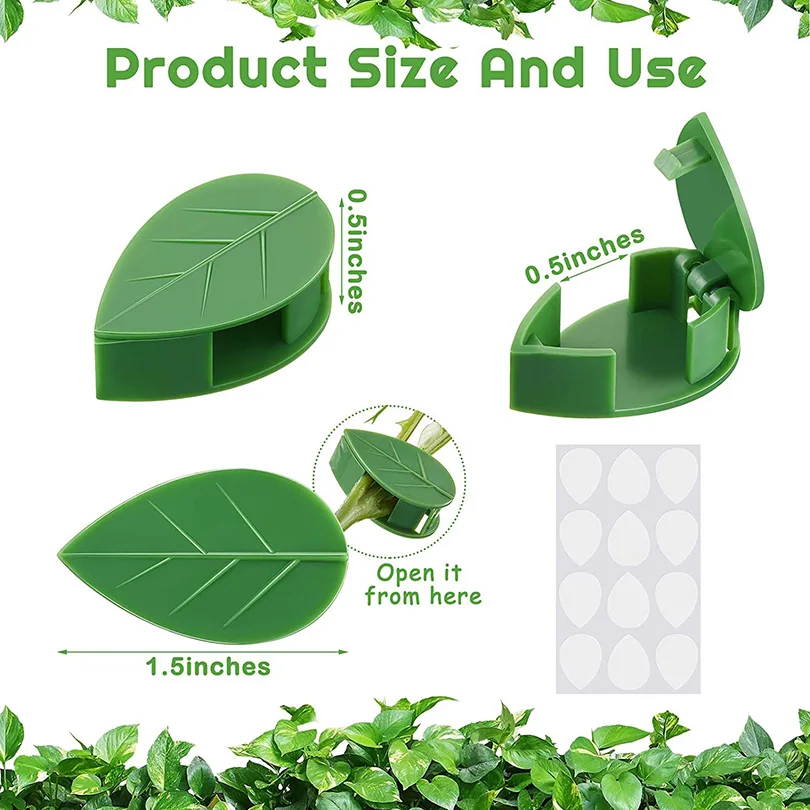 Plant Fixture Clip Plant Climbing Wall Self-Adhesive Fastener Tied Fixture Vine Buckle Hook Garden Plant Wall Climbing