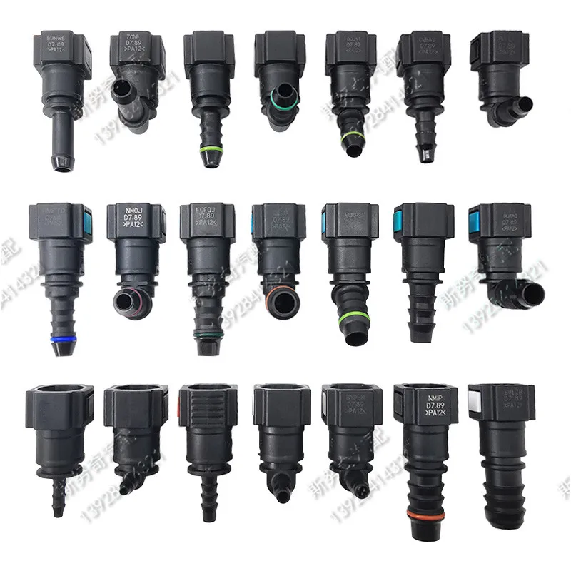 7.89mm 7.89 ID6 auto Fuel line quick connector 180 degree 5/16 SAE  fuel pipe fittings  gasoline quick connector 50pcs a lot