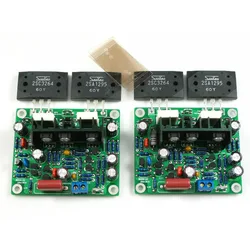 2PCS 2SA1295 2SC3264 Dual-channel Audio Power Amplifier Board 100W*2 HiFi Stereo Diy Kit Finished MX50 SE