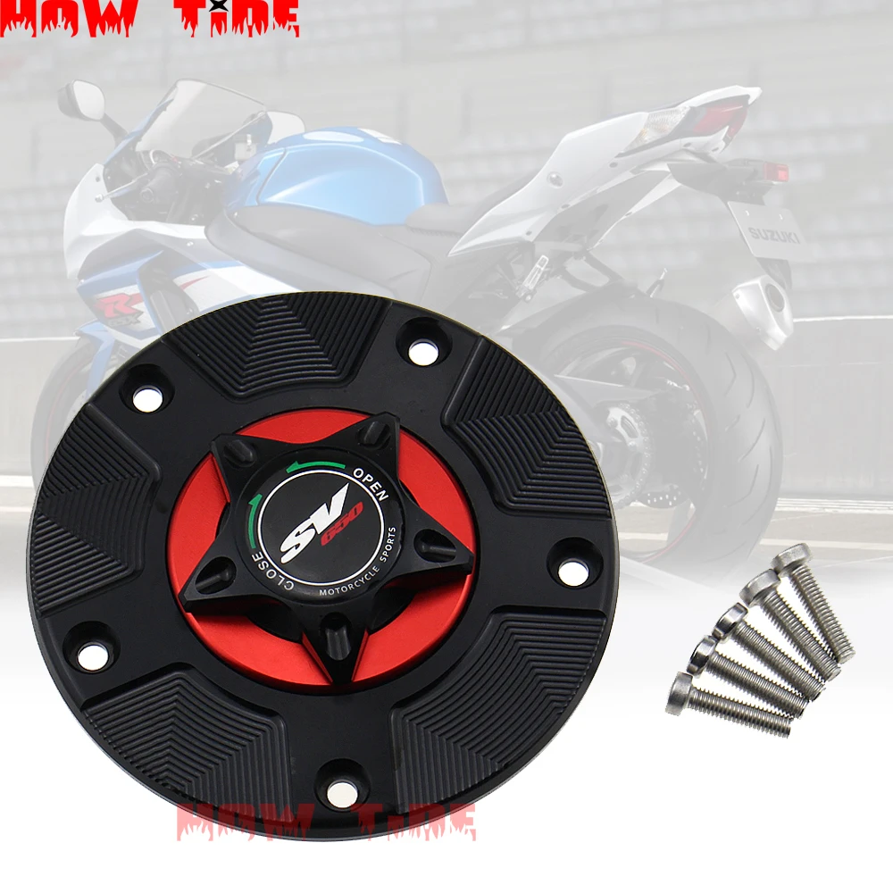 

Logo 8 Colors CNC Aluminum Keyless Motorcycle Accessories Fuel Gas Tank Cap Cover for Suzuki SV650 SV 650 2003-2014