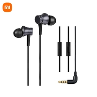 Xiaomi Single Dynamic Earphone In-ear 3.5mm Headset HandsFree Mic Stereo Earbuds Wired For iPhone Samsung S8 S9 S10 Xiaomi 9