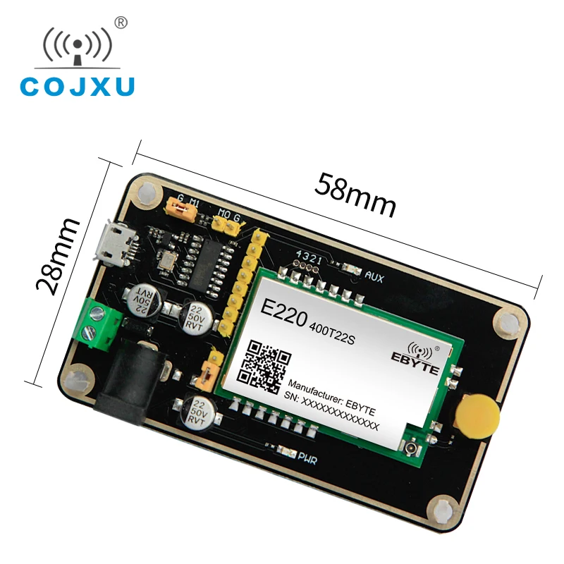 Module Test Board LLCC68 with USB Interface and Antenna E22-400TBL-01 Test Kit 433MHz 470MHz UART Wireless Module