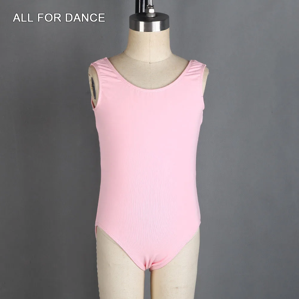 03d0021 tanque básico collant algodão dança wear para meninas ballet dança collants crianças prática collant bailarina collant 8 cores