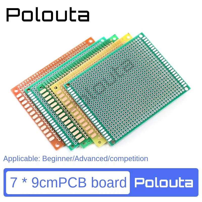 7 * 9cm 2.54  Double Side Copper and Tin Prototype Pcb Universal Board Fiberglass Board Bakelit /Epoxy/Green Oil Sockets Gold