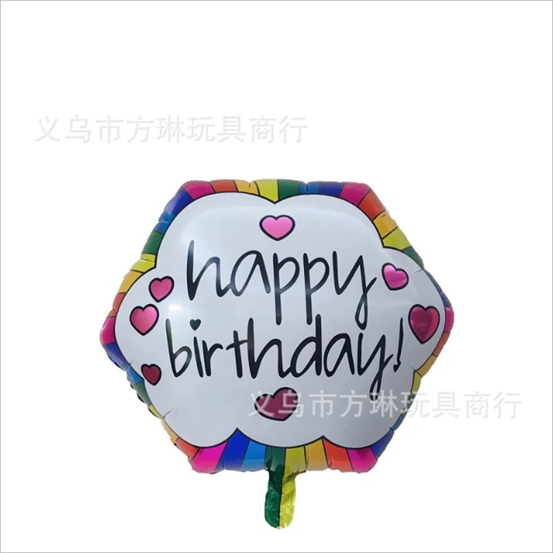 2PCS New 22 Inch Hexagonal Birthday Aluminum Balloon Anniversary Party Decoration Lift-off Helium