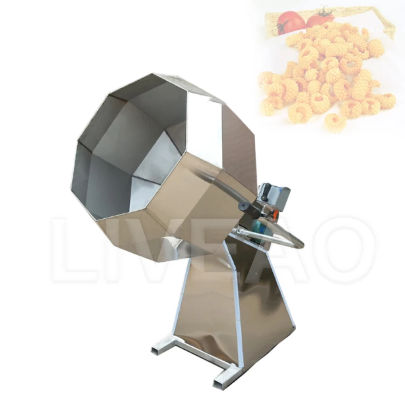 

Commercial Potato Chips Seasoning Flavoring Machine Wheat Flour Pasta Fried Nut Seasoning Machine