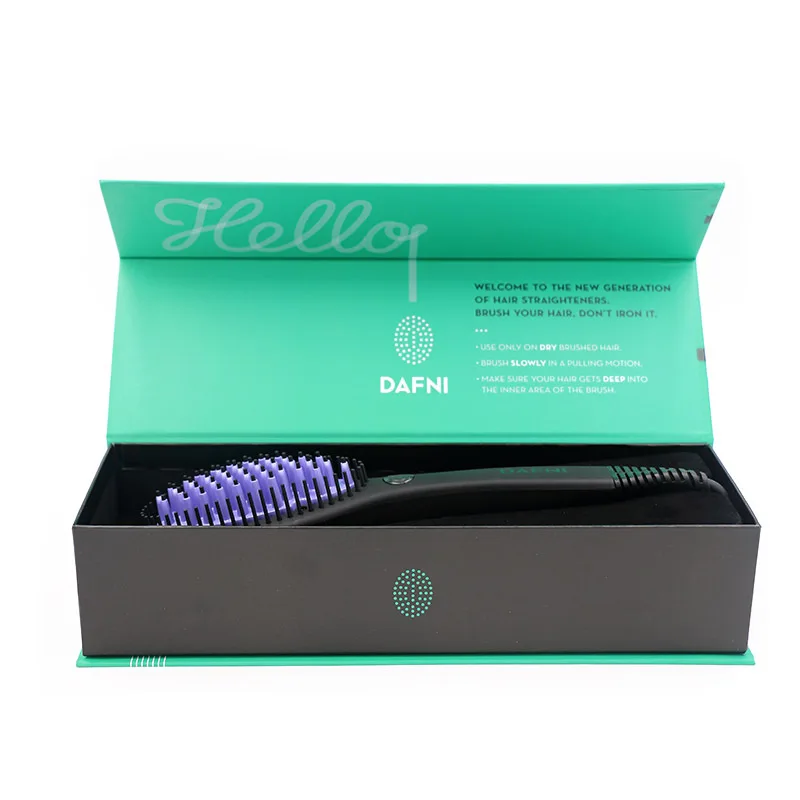 Electric Ceramic Anti-Scald Hair Brush Straightener Comb PTC Fast Heating Straight Hair Straightening Curling Brushes - view 4