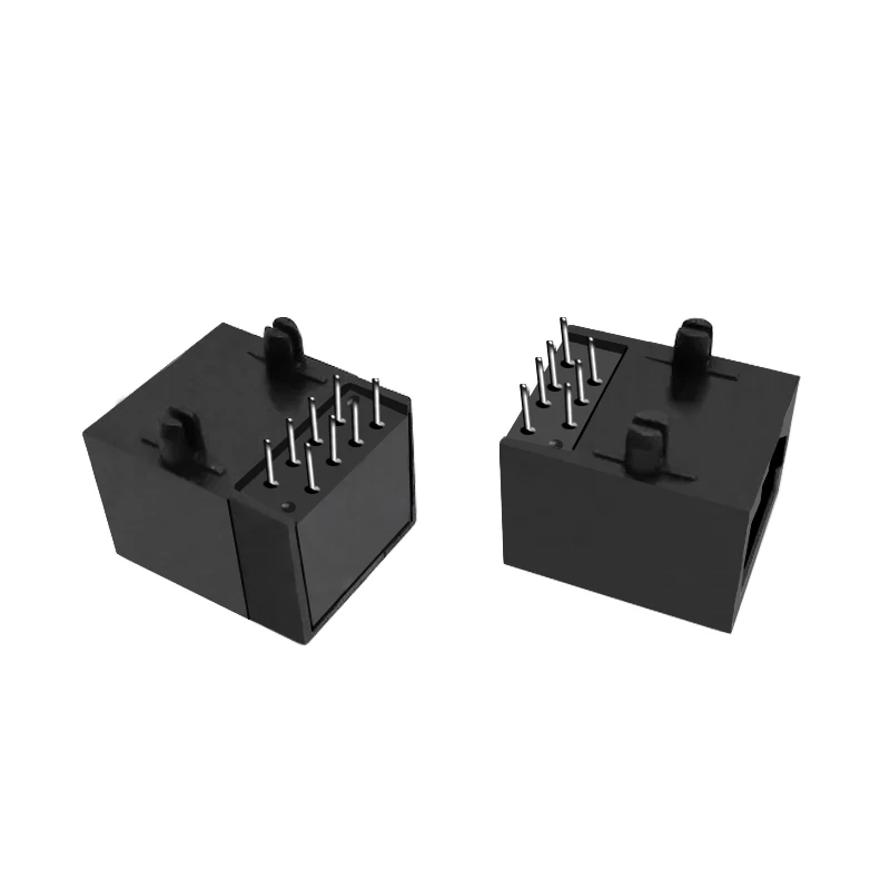 RJ 45 socket 8PIN Straight Plug Vertical SMT RJ45 connector 8P8C All plastic board 90 degrees RJ45 Network Socket