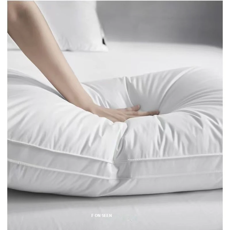 High-end Feather Velvet Pillow Core Japanese Five-star Hotel Pillow Core to Help Sleep Adult Neck Pillow Home Bedroom Bed Pillow