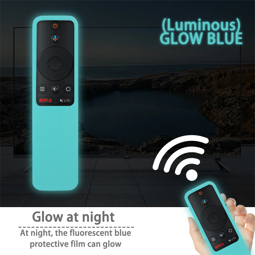 Remote Control Cover for Xiaomi Mi Box S 4X TV Stick Bluetooth-Compatible Wifi Smart Case Silicone Skin-Friendly Shockproof