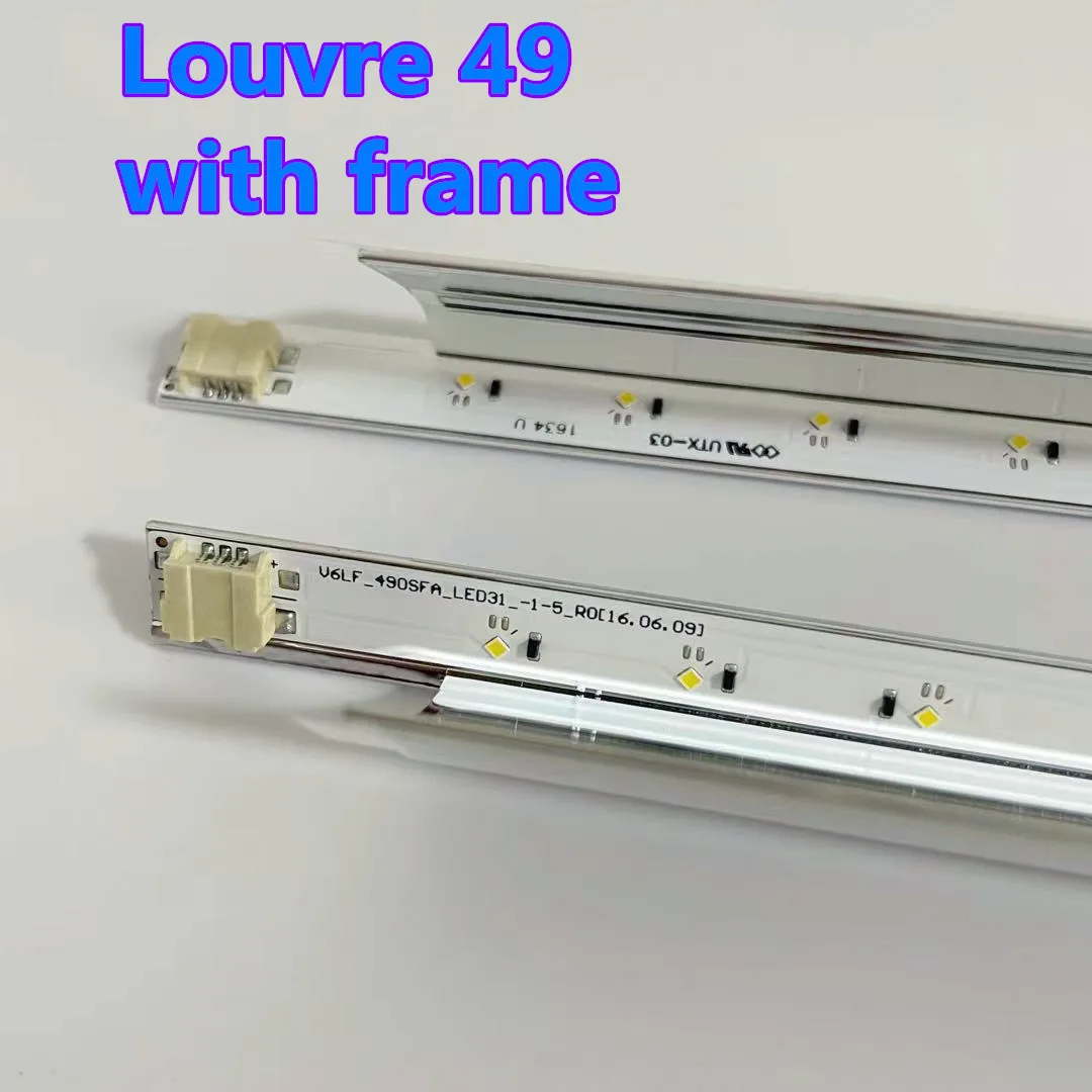 New 2PCS LED backlight strip for Samsung UN49K5300 UA49k5300 UE49K5100 Louvre 49 BN96-39730A V6LF_490DKA_LED31 490SFB 490SFA