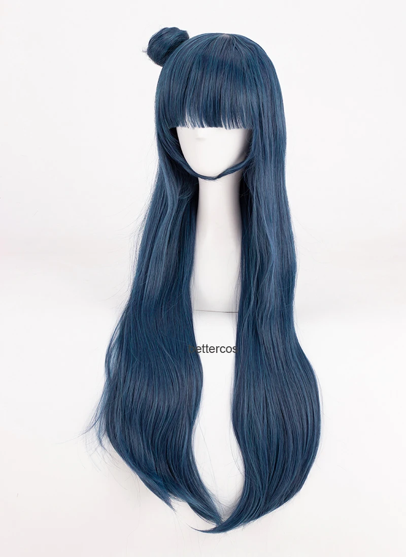 LoveLive Sunshine-pelucas de Cosplay de Tsushima Yoshiko, cabello sintético resistente al calor Aqour yohee, con gorro