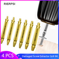 4/5/6Pcs Damaged Screw Extractor Drill Bit Double Side Drill Out Broken Screw Bolt Remover Extractor Tools Set