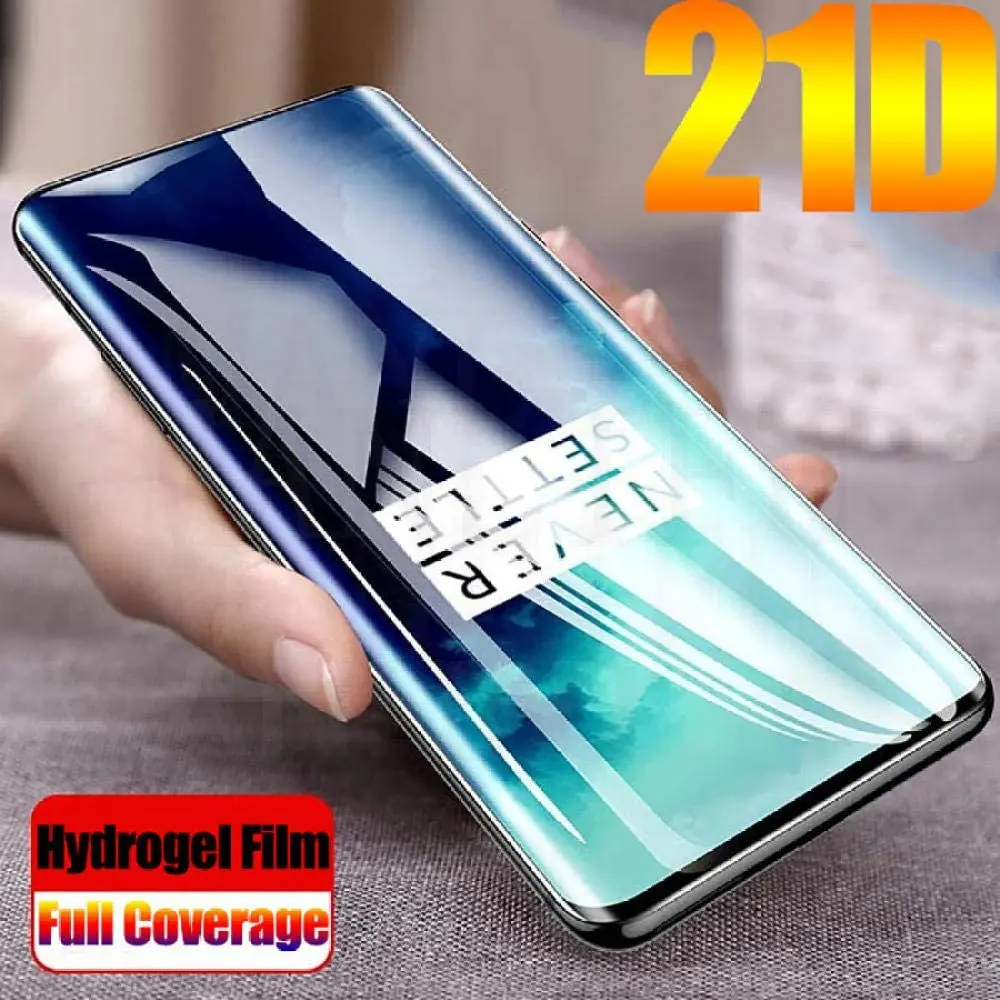 High-quality Full Cover Hydrogel Film For Oneplus 7 7T Pro 5G Screen Protector For Oneplus 7 Full Protective Film Not Glass