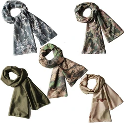 Tactical Scarf Camo Scarf Breathable Perforated Camouflage Pattern Rectangle headband for War Game Sports Outdoor Activities