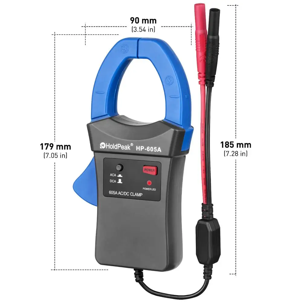 Holdpeak-AC DC Digital Clamp Meter, Multimeter 600A Clamp Adapter, High Precision Tester, Dropshipping, Wholesale, HP-605A