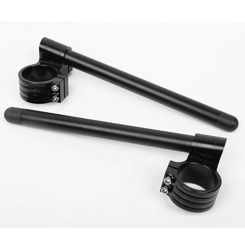 SMOK CNC Motorcycle Handlebar Raised Higher Clip Ons 33 35 37 41 43 45 46 48 50 51 53 54 MM Clip On Clamp Fork Handle Bar Moto