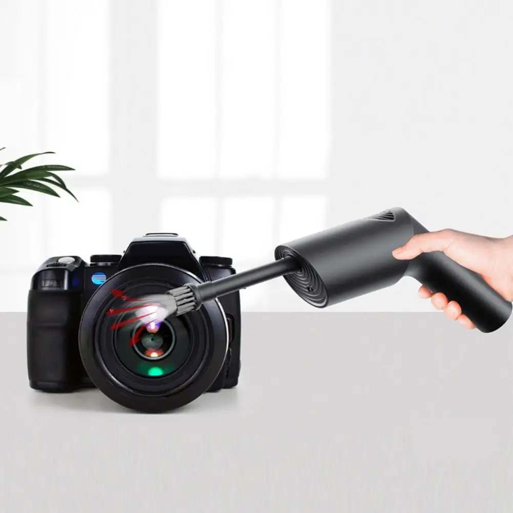 Soplador de polvo compacto y duradero para teclado, soplador de aire portátil USB para ventana