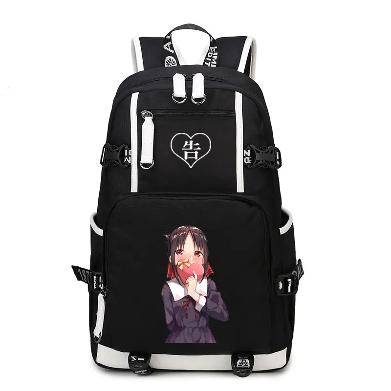 Women Love Is War Backpack Shinomiya Kaguya Cosplay Student School travel bag Anime Men Oxford bags