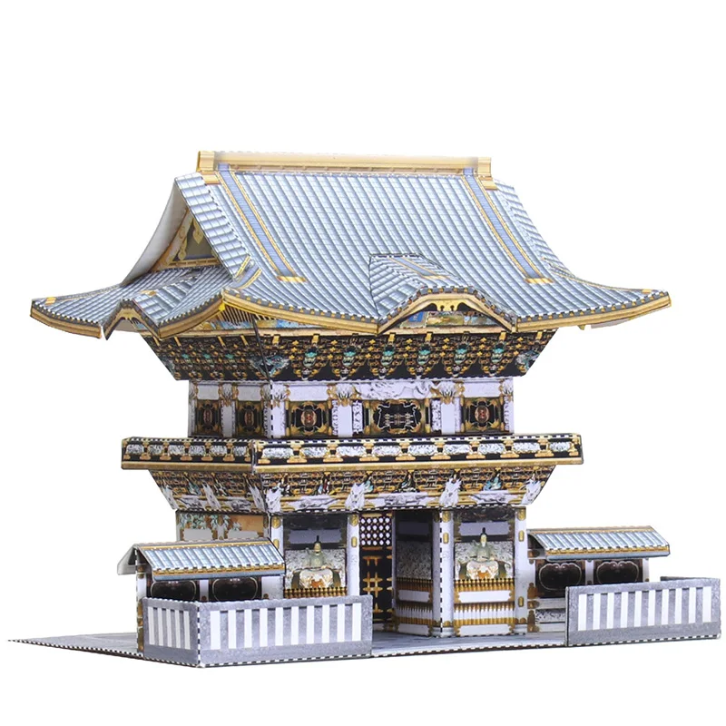 Japan Nikko Toshogu Shrine Folding Mini 3D Paper Model Papercraft House DIY Art Origami Building Kids Adult Craft Toys QD-123