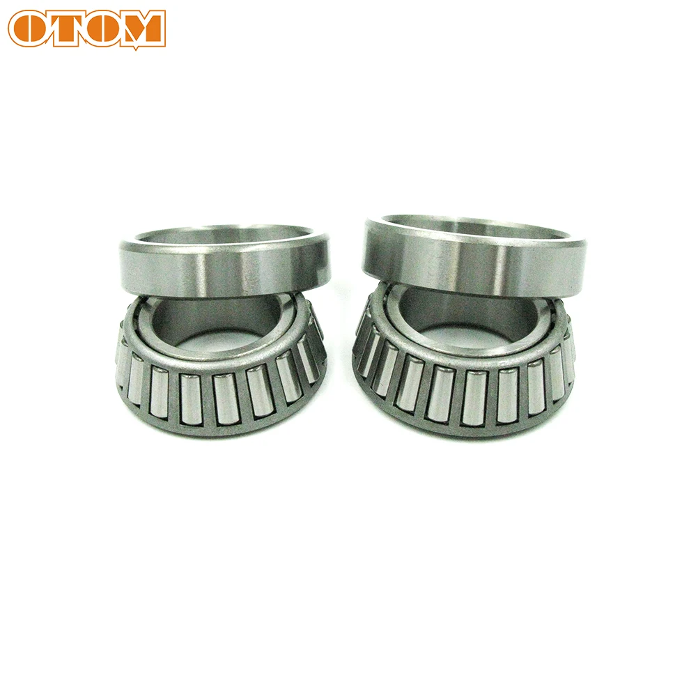 OTOM 1 Pair Motorcycle Steering Bearing System Steering Parts Rod Taper Bearing Kit Steel For KAWASAKI KX KXF SUZUKI RMZ 250 450