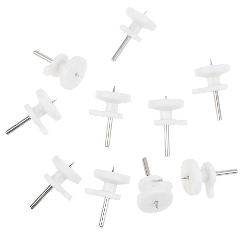 10Pcs Small Wall Mounted Hooks Non-Trace Nail for Concrete Cinder Block Hardwood Practical Tool