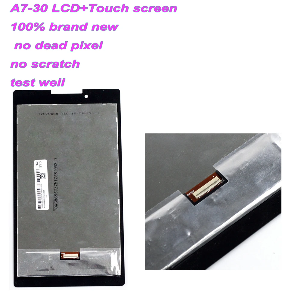 Imagem -03 - Aaa Mais Lcd Lcd Lcd para Lenovo Tab Tab2 A730 A7-30hc A7-30dc Display Lcd Tela de Toque Digitador Assembléia para Lenovo A7-30 Display