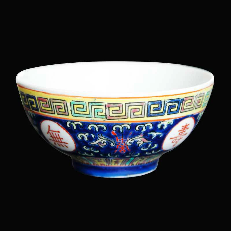 Jingdezhen Bowl Chinese style Factory Products Zhengde Straight Mouth Old style Tableware Ceramic Bowl Noodles Bowl Soup Bowl