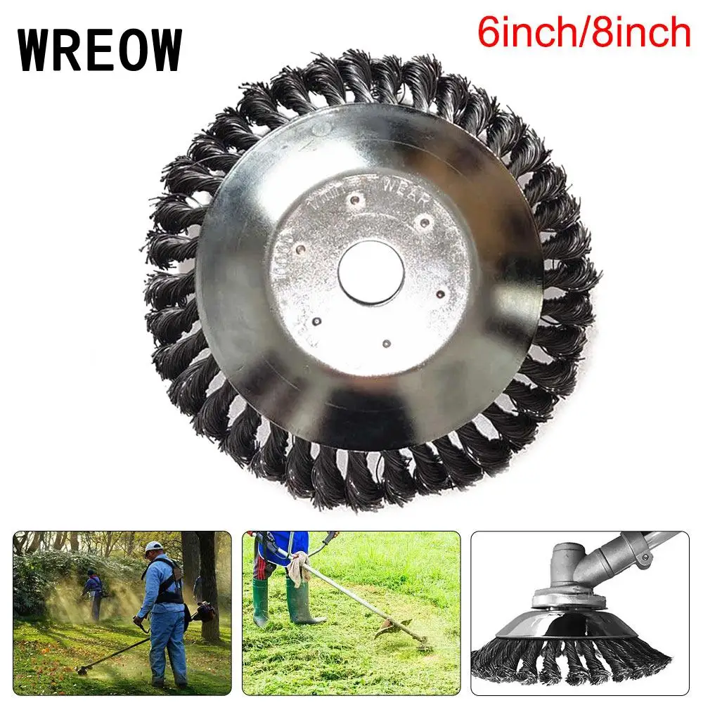 

Weed Brush Trimmer Head Steel Wire Grass Cutter Lawn Mower Replacement Tool