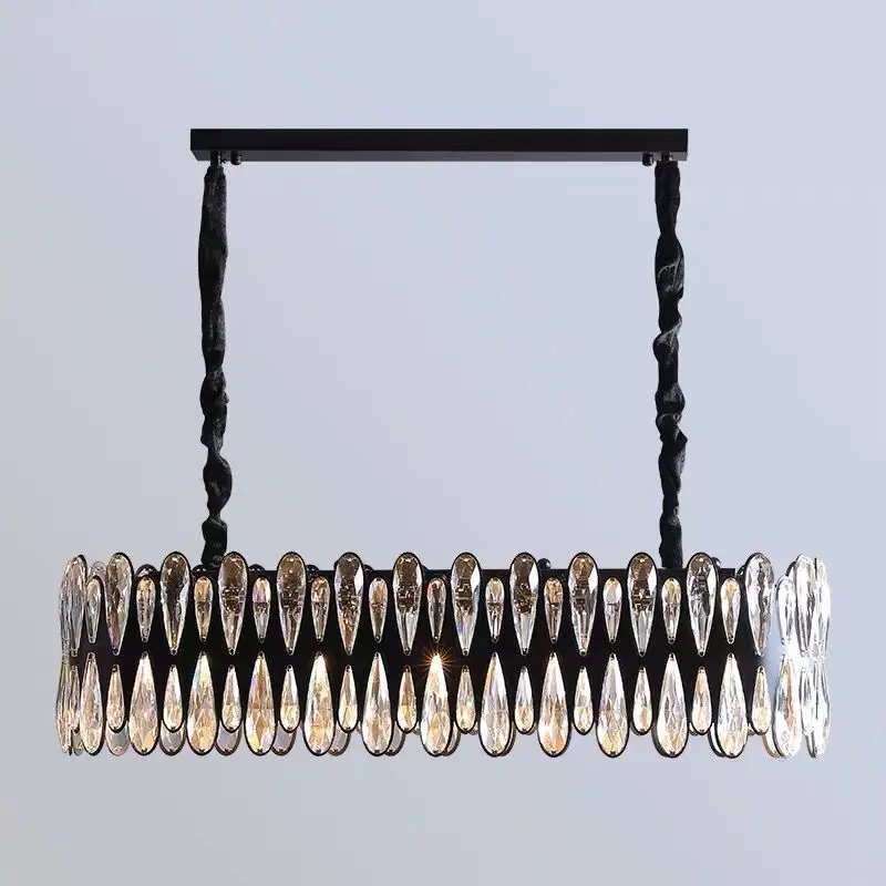 

Black American Style Retro LED Chandeliers Lighting For Bedroom Living Room Hotel Restaurant Dining Room Fashion