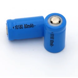 3.7V 10180 Rechargeable Charger Li-ion Battery Cell 80mAh 100mAh 150mAh For Mini UC02 LED flashlight torch and speaker