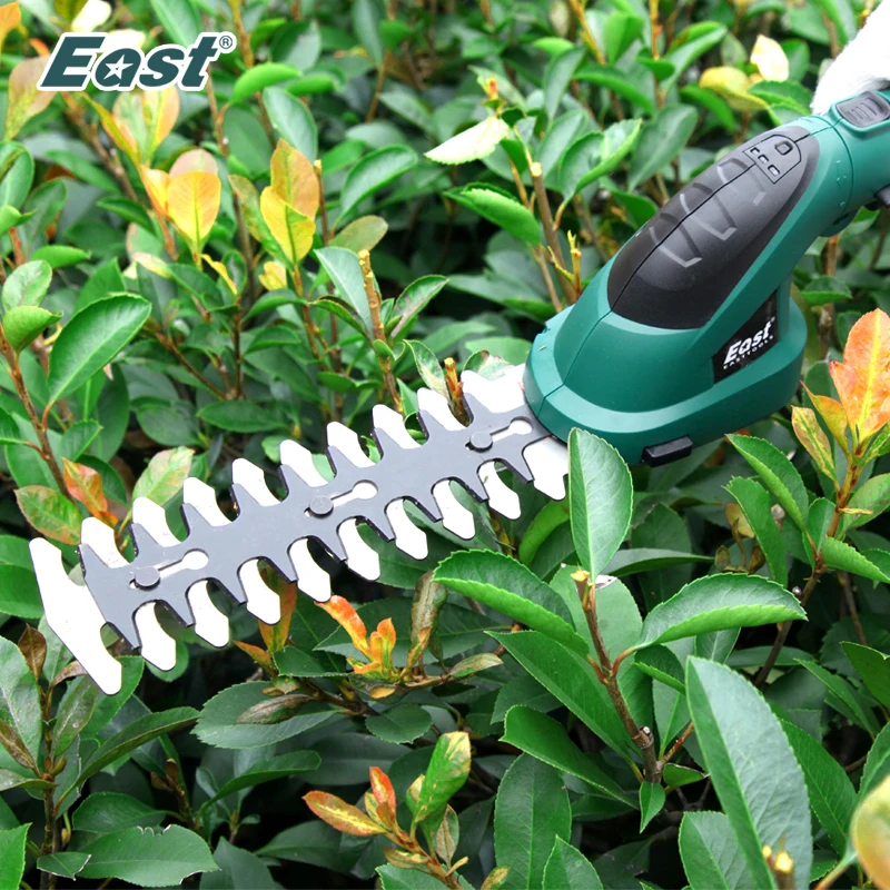 Oost 7.2V Li-Ion Draadloze Heggenschaar Grastrimmer 2 In 1 Grasmaaier Tuin Snoeischaar ET1511