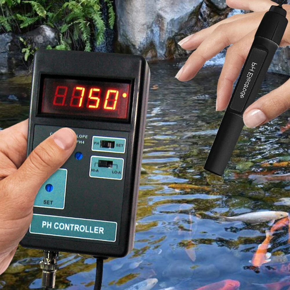 Digital LCD Display PH CO2 Controller Meter Aquarium Fish Tank 0.00~14.00PH Range + Switched Socket 110V / 220V