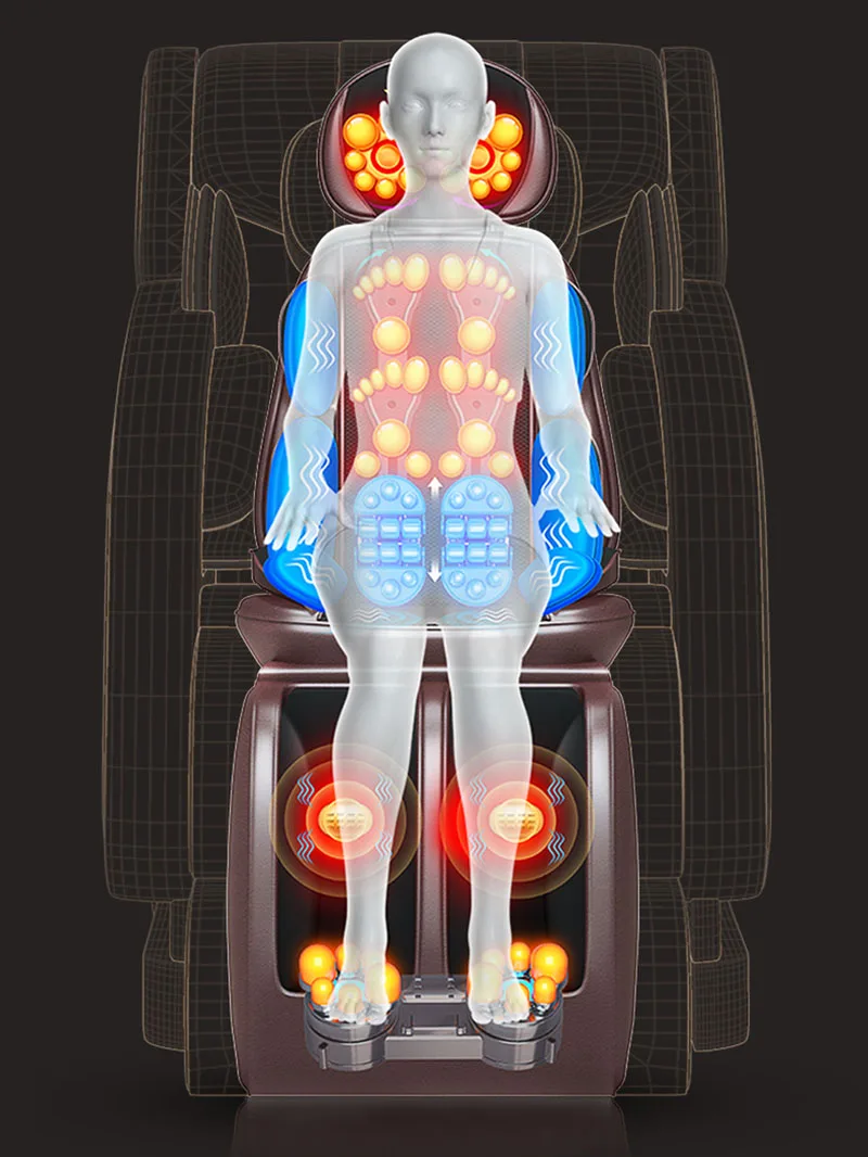 2019 New Neck Shoulder Cervical massage cushion chair Full body massage cushion shiatsu Electric shiatsu cushion massager