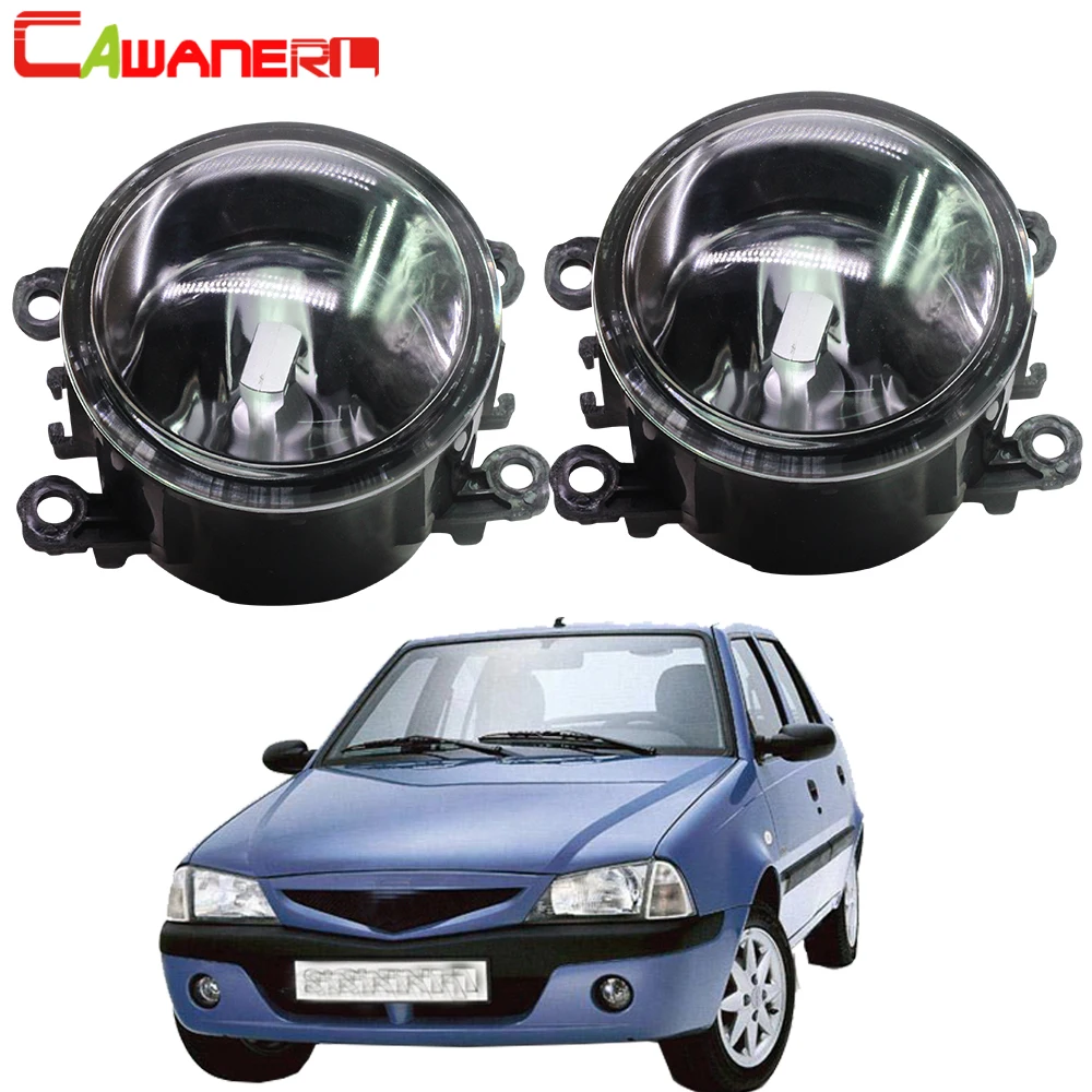 

Cawanerl For Dacia Solenza Hatchback 2003 2004 2005 2006 2007 Car Styling Fog Light Lampshade + H11 LED / Halogen Bulb DRL 12V