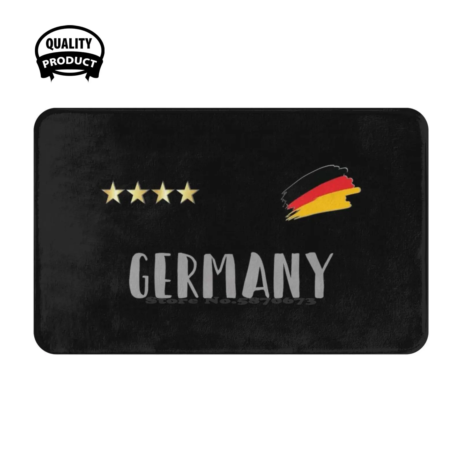 Football Fan Shirt Soft Cushion Home Carpet Door Mat Car Rug German National Team German Flag German Emblem Germany Flag