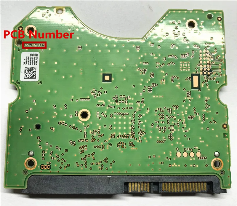 Imagem -03 - Placa de Disco Rígido Pcb de Mesa Digital Ocidental no 0b43166 0b43167