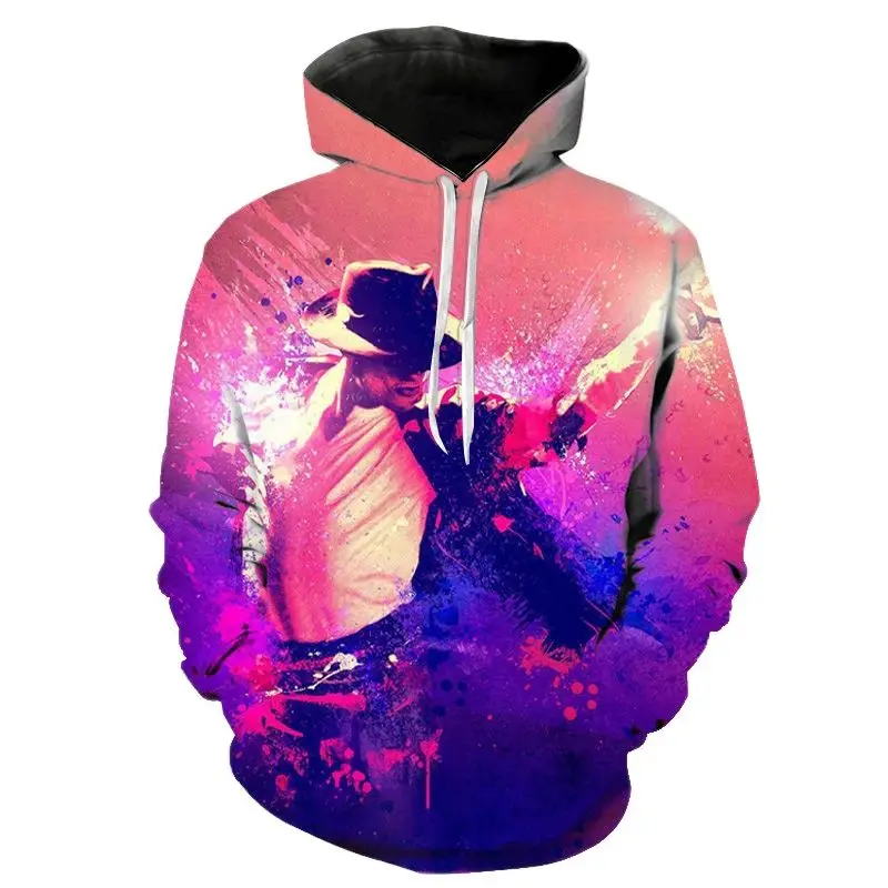 Children Hoodies New Fashion Casual Michael Jackson Men Women 3D Printed Streetwear Hooded Boy Girl Sweatshirts Hop-Hip Jacket