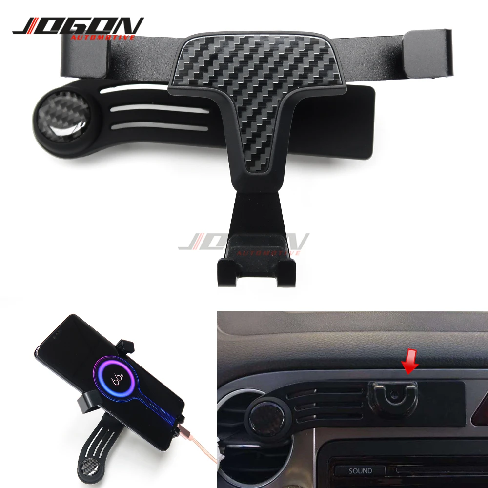 

Car Interior Gravity Air Vent Mount Mobile Phone Holder Stable Cradle Smart Phone Stand For Volkswagen-VW Tiguan MK1 2010-2016