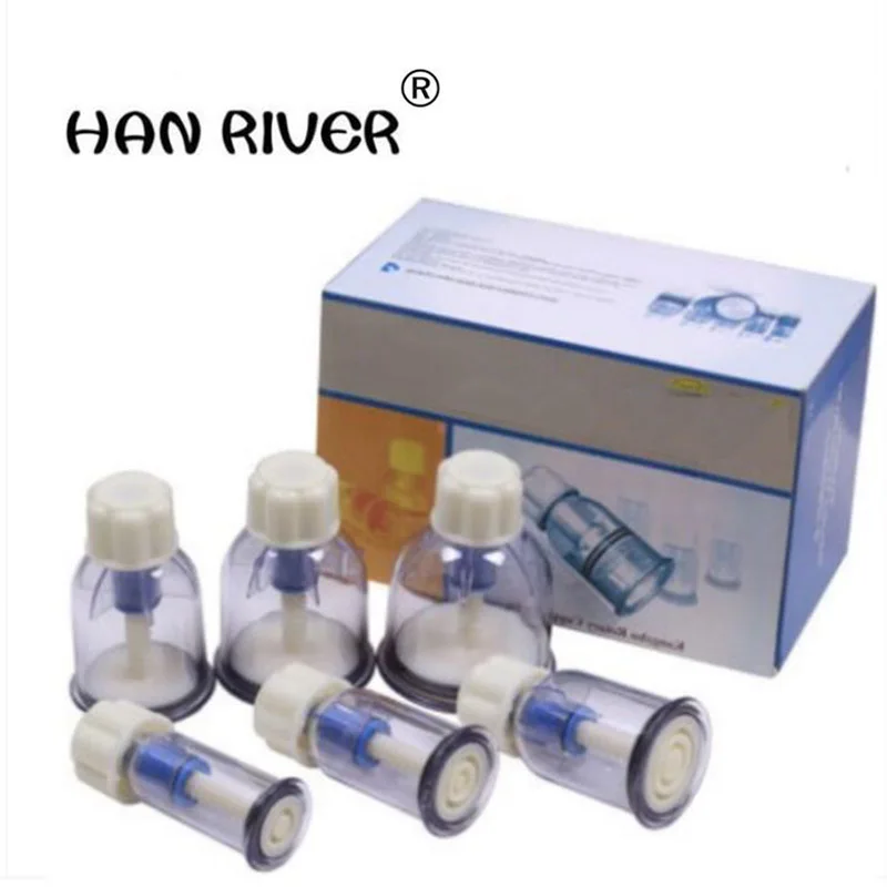 

HANRIVR Rotary screw type vacuum negative pressure cupping, 6 cans F6 hand twist type cupping massager