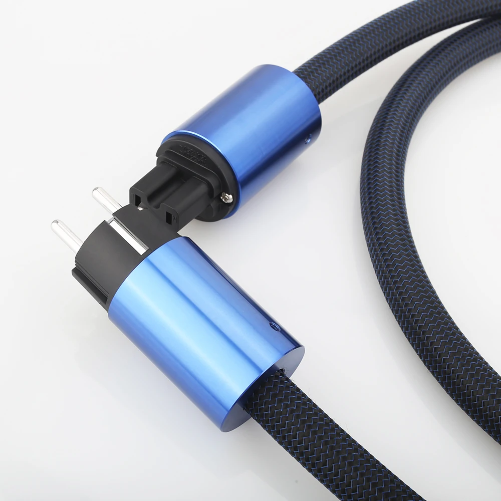 Audiocrast P1915 High-End Schuko Power Cord for CD Amplifier EU Plug Cable HIFI AC Mains Power Line