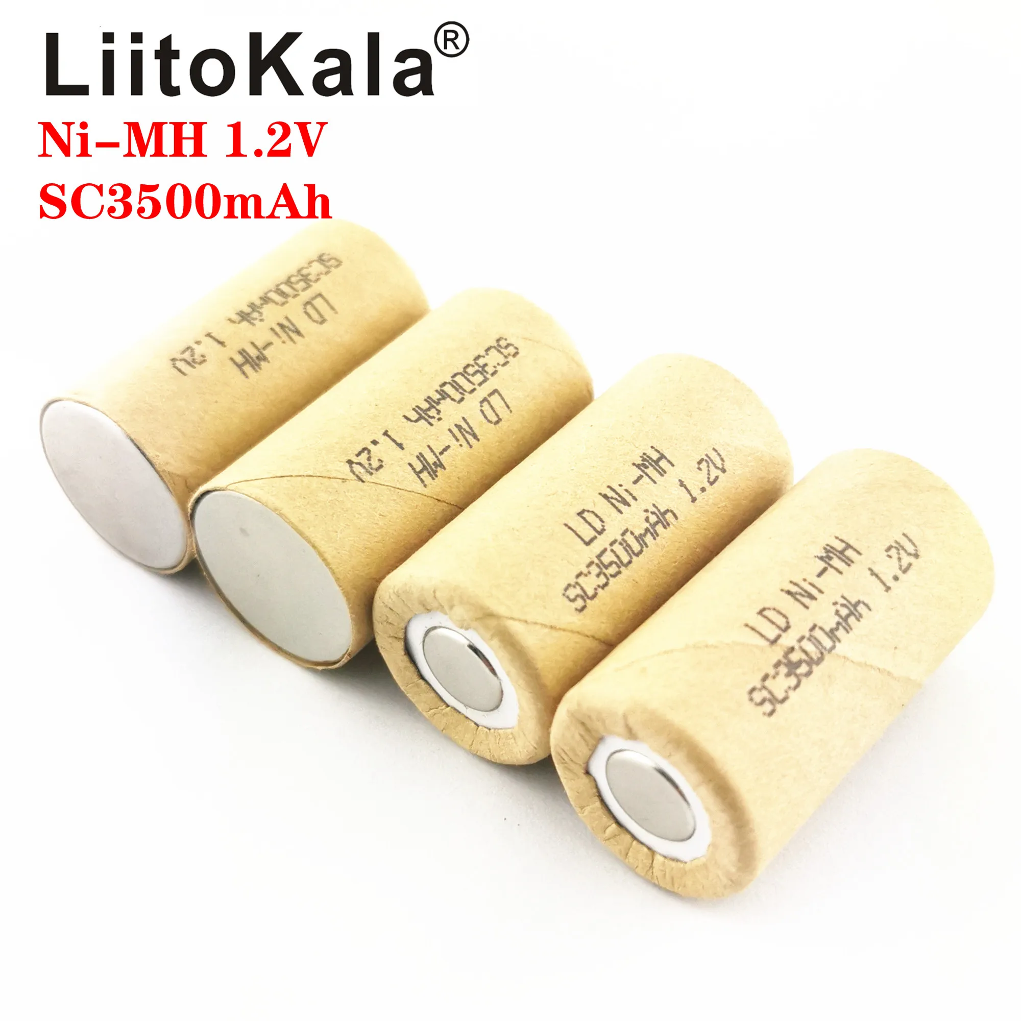 LiitoKala SC 3500mAh 3000mAH NI-MH 1.2V Rechargeable Battery high discharge rate 10C 15C for Electric tools Power Tool batteries