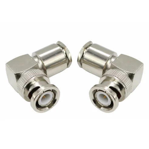 

10pcs Q9 BNC Male Plug Right Angle Clamp for RG5 RG6 LMR300 5D-FB Cable RF Coaxial Adapter Connector