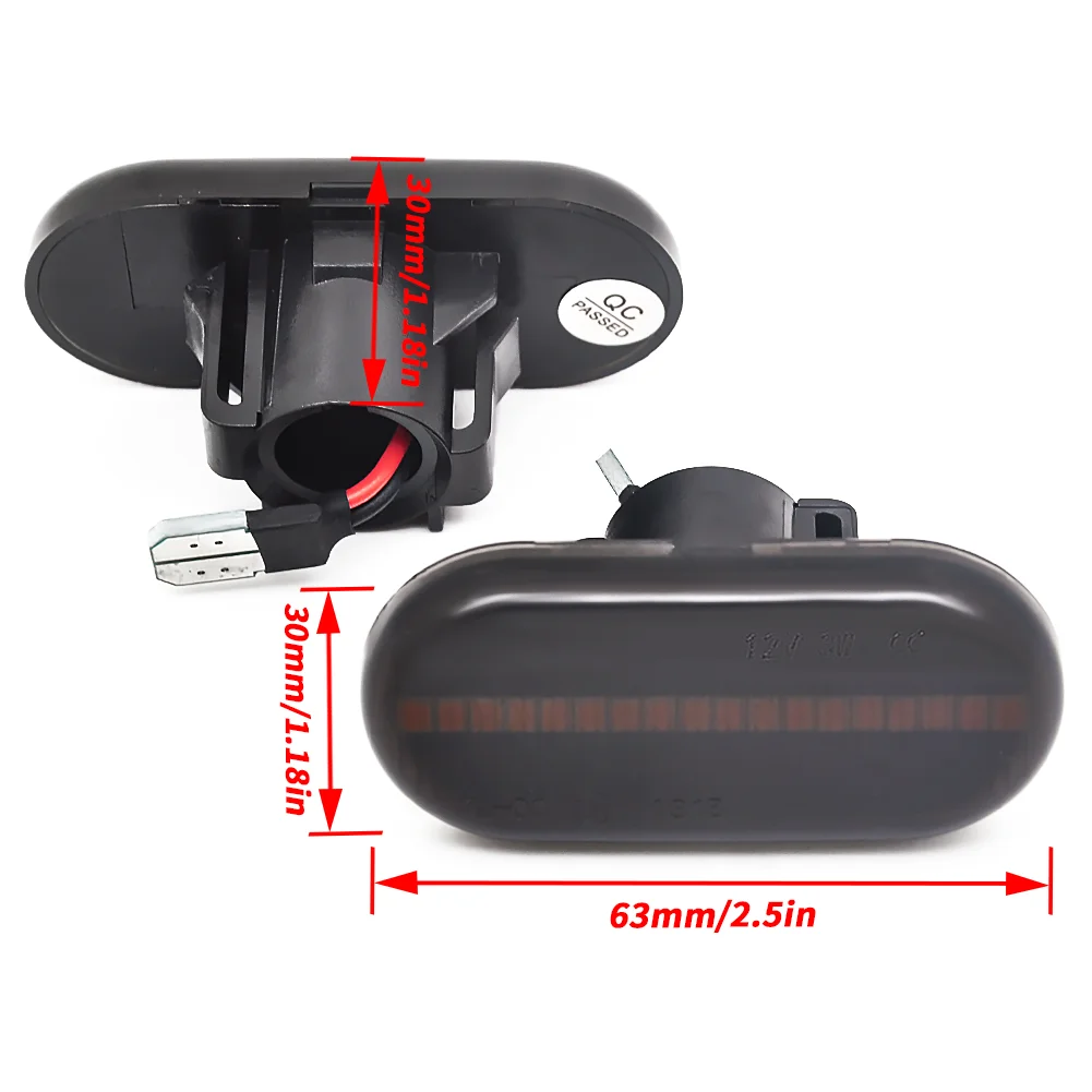 For Renault Clio 1 2 KANGOO MEGANE ESPACE TWINGO MASTER Led Dynamic Side Marker Turn Signal Light for Nissan Opel Smart FORTWO