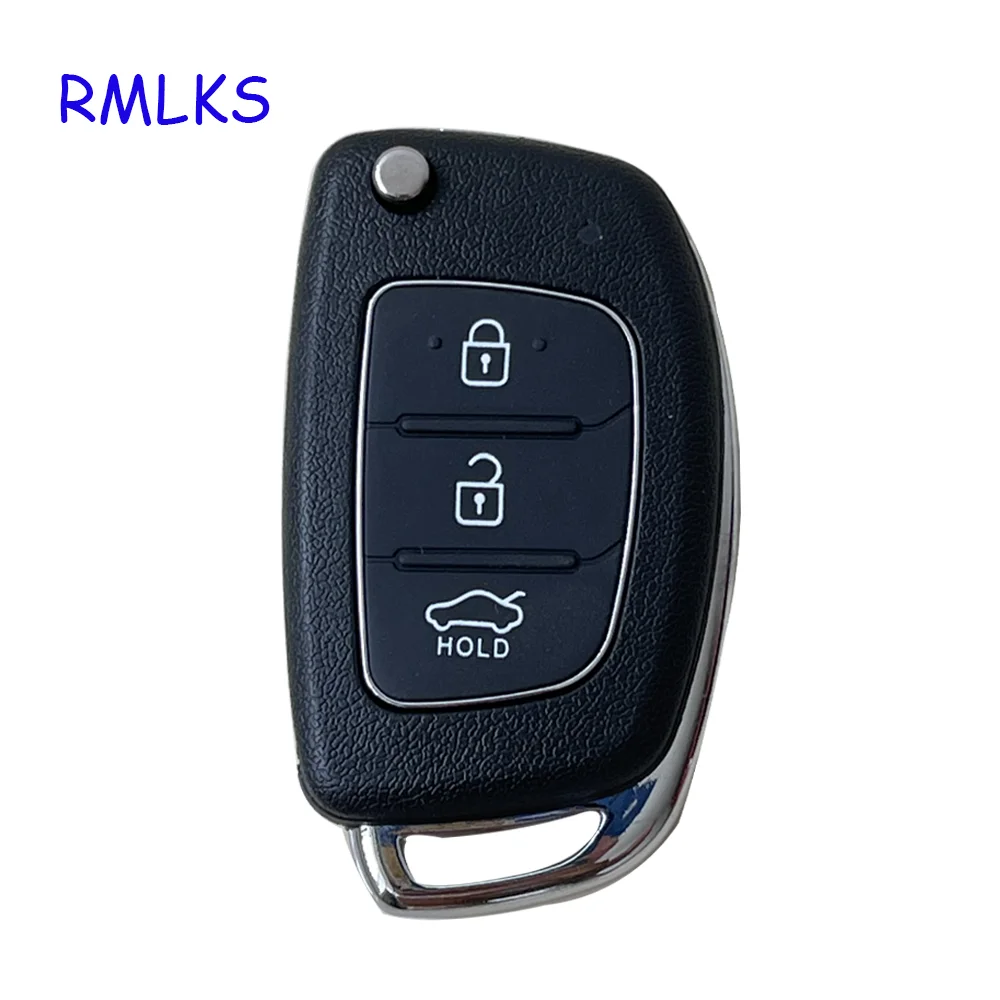 

New 3 Buttons Flip Folding Remote Auto Car Key Shell Blanks For Hyundai Solaris IX35 IX45 ELANTRA Santa Fe HB20 Verna Solaris