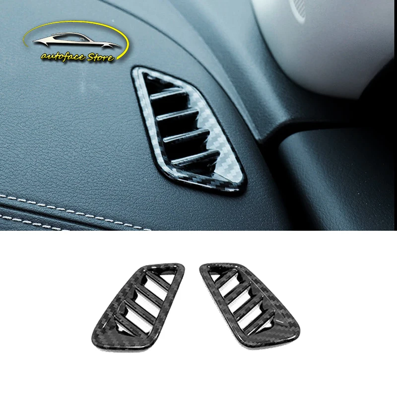 

ABS Matte/Carbon Fibre For Nissan Sentra 2020 2021 Car Accessories Front Small Air Outlet Decoration Cover Trim Sticker Styling