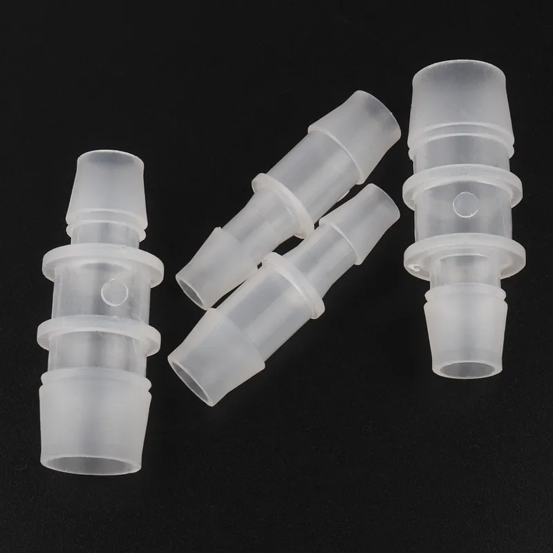 5pcs/lot 12.7-14.2mm PP Straight Reducing Connector Aquarium Tank Air Pump Aerator Fittings Garden Micro Irrigation Hose Joints